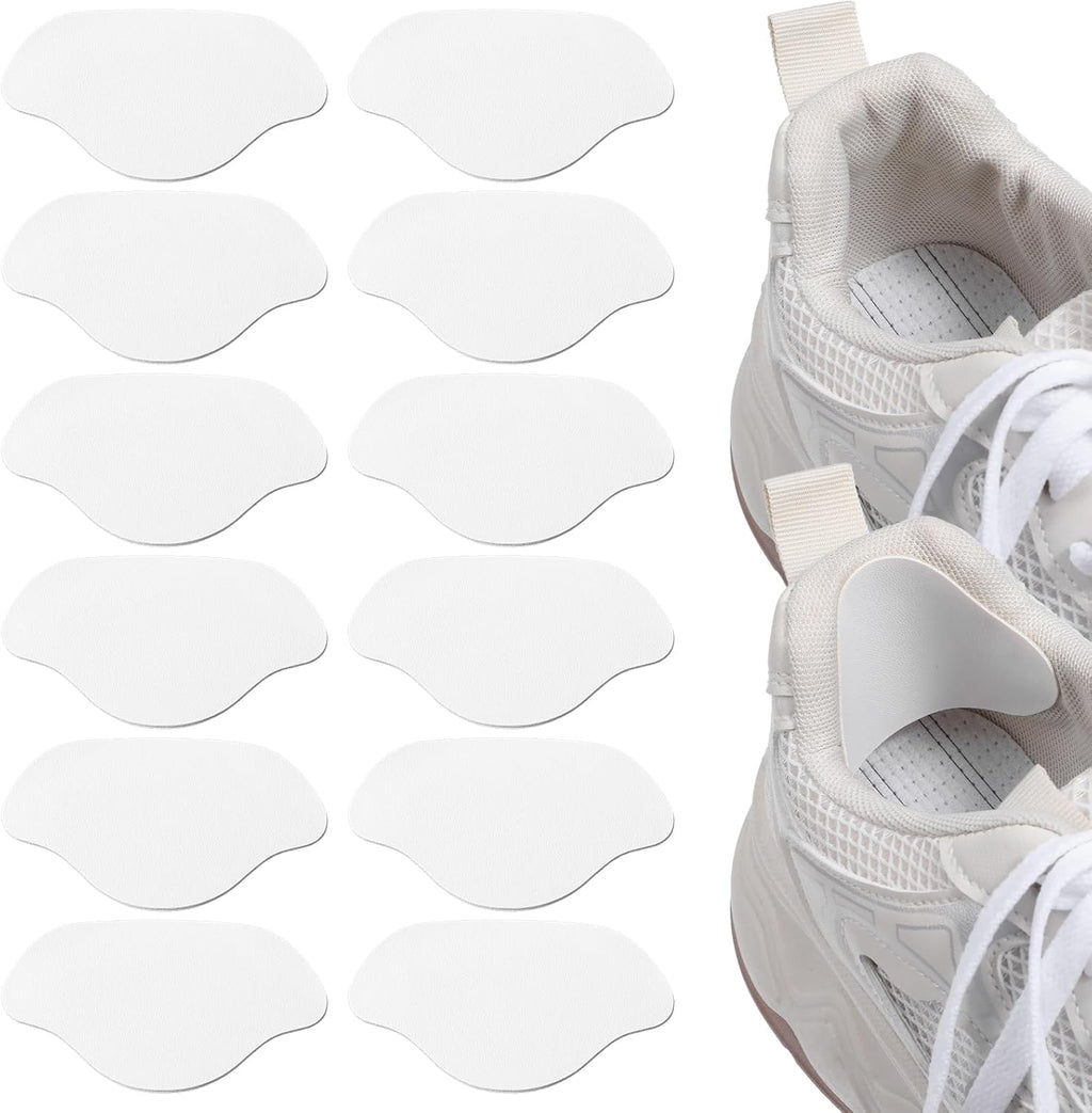 6Pairs Shoe Heel Repair, Self-Adhesive Inside Shoe Heel Patches Pad Quick Fix for Heels Wear and Toe Damage on Inner Heels or Toe Holes for Sneaker Mesh Sports Tennis Work Hiking