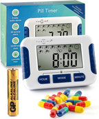 Pill Reminder with 8 Alarms per Day, Pill Tracker, Pill Timer, Medication Reminder Devices, Medication Tracker, Essential Parkinson's Patient Gadget