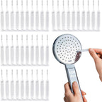 100 Pieces Mini Shower Head Cleaning Brush Multifunctional Gap Hole Anti-Clogging Nylon Pore Gap Cleaning Brush for Window Slot Phone Keyboard Car Vent Straw Bathroom Shower Cleaning Tool (White)