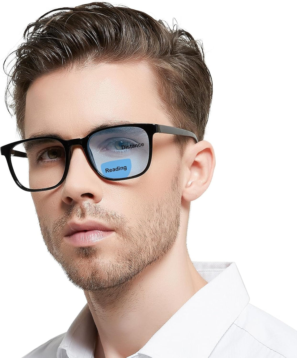 OCCI CHIARI Transition Bifocal Reading Glasses for Men XL Blue Light Blocking Readers