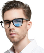 OCCI CHIARI Transition Bifocal Reading Glasses for Men XL Blue Light Blocking Readers