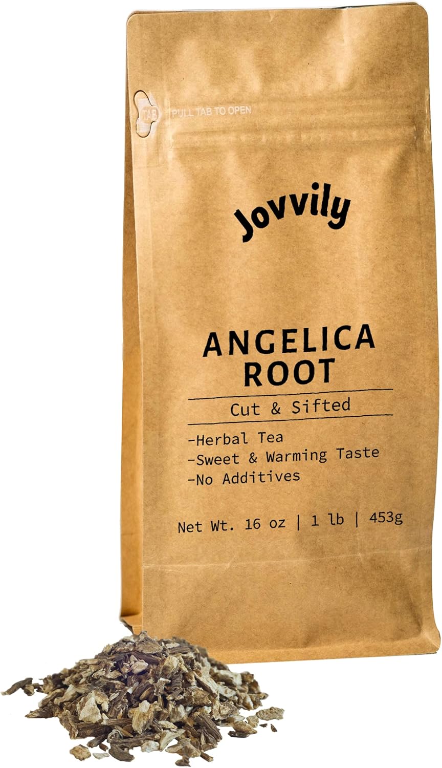 Jovvily Angelica Root - 1 lb - Cut & Sifted - Herbal Tea