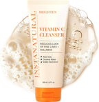InstaNatural Vitamin C Cleanser | All Natural Face Wash, Brightens Skin, Good for Uneven Texture, USA Made with Coconut Water and Aloe Vera, 6.7 FL Oz