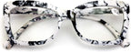 Women Big Lens Butterfly Reading Glasses - Fun Cateye Clear Lens Readers - Vintage Fashion