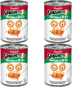 SpaghettiOs A to Z's Canned Pasta with Meatballs, 15.6 oz Can (Pack of 4)