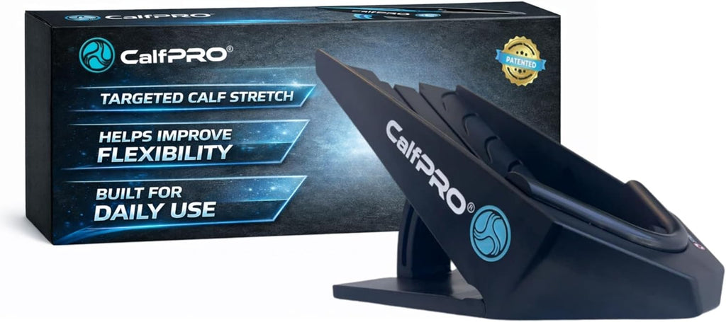CalfPRO® Deepest Calf Stretcher for Plantar Fasciitis Relief. Deep Heel Lock Stretch Device for Tight Calves, Achilles, Hamstrings, & Foot Pain. Portable Mobility Tool for Athletes & Everyday Use