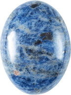 Crocon 50mm Sodalite Large Palm Stone 900+ Carats Pocket Worry Stones for Natural Chakra Balancing Reiki Healing Stones and Crystal Healing Spa Energy Crystals Gifts for Women