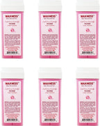 Waxness Soft Wax Cartridge Rose – Pack of 6 × 3.38 oz (96 g) – Professional Strip Wax Roll-On for Face & Body – Made in Italy