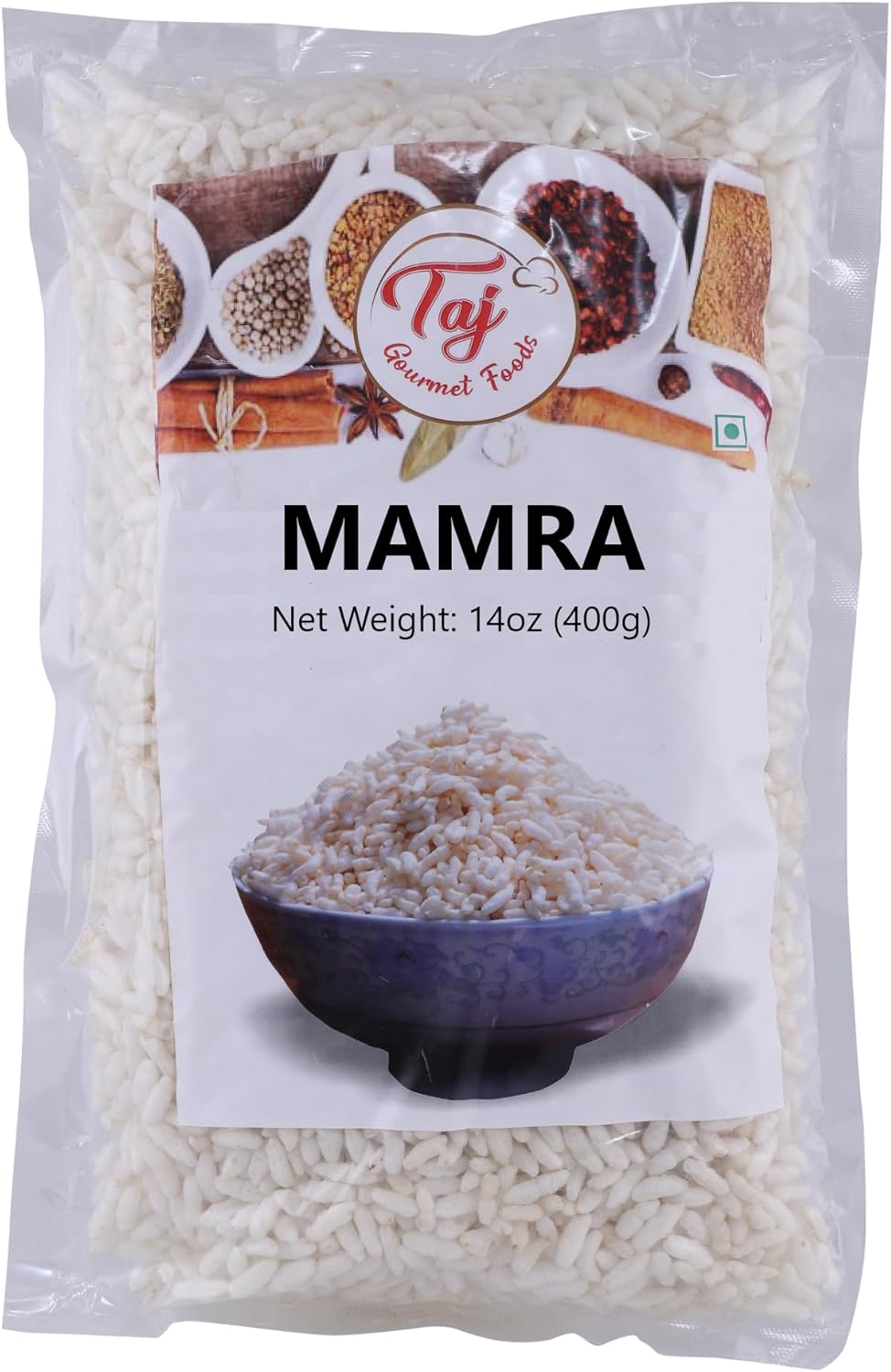 TAJ Mamra 14oz | Kolhapuri, Mumra, Murmura, Puffed Rice 400g