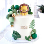 JeVenis Lion Cake Topper Lion Birthday Decoration Safari Animal Cake Toppers Safari Cake Topper Wild One Cake Decorations