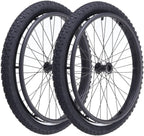 24 Inch Rear Wheels for Wheelchair, 24 x 1.95 Manual Wheelchairs Rear Wheels, Pneumatic Beach Wheel, Aluminum Alloy Spokes, Replaceable Walker Wheel Accessory (2 Pack)