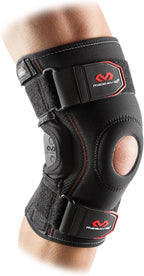 McDavid Knee Brace, Maximum Support with Polycentric Hinges & Cross Straps, Comfortable Compression & Extra Stability