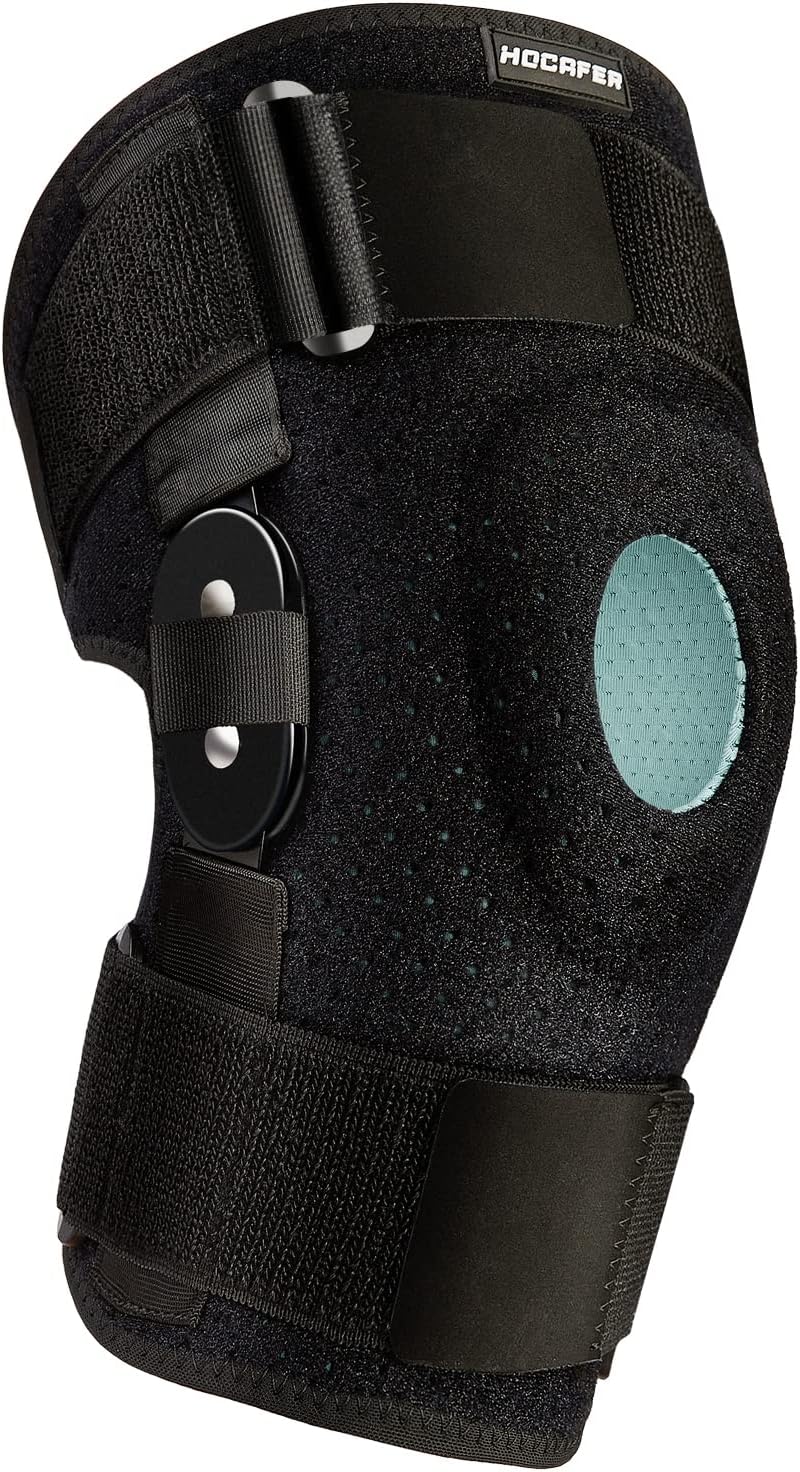Professional Adjustable Knee Brace,Stable Support of The Decompression Knee, Effective Relief of ACL, Arthritis, Meniscus Tear, Adjustable Compression Band, Suitable for Men and Women(S-L)