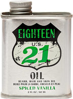18.21 Man Made Hair, Skin & Beard Oil for Men, 4 Scents - Non-Greasy, Conditioning Balm with Castor Seed, Jojoba, and Argan Oils - Premium Tattoo and Mustache Care Products