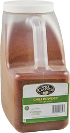 Spice Classics Chili Powder, 6 lb - One 6 Pound Container of Bulk Chili Powder, Perfect for Chili, Enchiladas, Stuffed Peppers and Taco Recipes