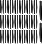 50 Pcs Eyebrow Tweezers Set Stainless Steel Slant Tip Tweezers Professional Precision Eyebrow Plucking Grooming Ingrown Growing Hair Remover for Women and Men Facial Hair