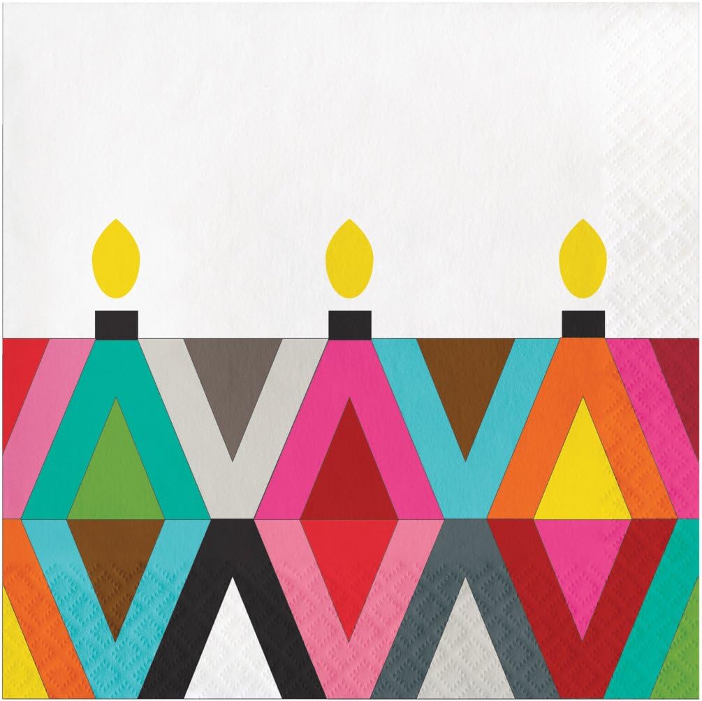 French Bull Viva with Candles- 3-Ply Luncheon Napkins, 20-Count