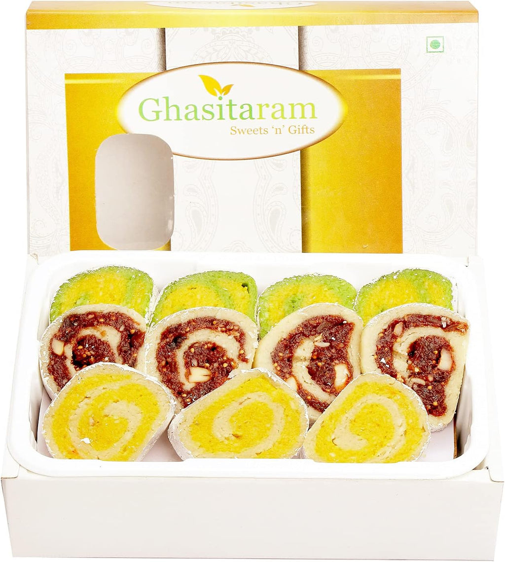 Ghasitaram Gifts Diwali Gifts Sugarfree Sweets - Sugarfree Assorted Moons Box 200 GMS