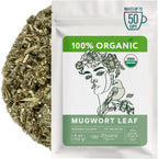 Mugwort Tea Organic Loose Leaf (4oz) – Mugwort Herb - Artemisia Hierba Seca Organica – Dried Mugwart Leaves