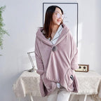 Multipurpose Leisure Blanket Cape Wheelchair Blanket Thickening Old Man Shawl Wheelchair Warm Keep The Blanket for Cold Weather