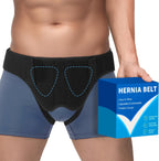 Hernia Belt for Men & Women - Single/Double Inguinal, Comfortable Groin Hernia Support Truss, Pain Relief Recovery Adjustable Strap with 2 Removable Compression Pads, M