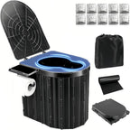 UOPBYEA Portable Camping Toilet for Adults With Urine Gel & Leak-Proof Bags and Wider Seat, Washable Portable Potty for Camping, Tent, Outdoor, Travel, RV, Car, Beach, Truck Driver, Boat