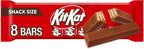 KIT KAT Milk Chocolate Wafer Snack Size, Candy Bars, 0.49 oz (8 Count)