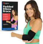 Soft Elbow Pad For Bursitis & Elbow Tendonitis Relief Wrap | Padded Compression Sleeve for Bursitis | Tendonitis Relief Wrap Pads | Tennis Elbows Brace for Women Men | Arm Cushion Brace | Small / Med