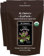 St. Claire’s Organic Licorice Pastilles – 3-Pack EcoPack, 3 oz Each | Certified Organic, Vegan, Gluten-Free, Allergen-Free, Non-GMO, Low Calorie, Plant-Based | Made in USA