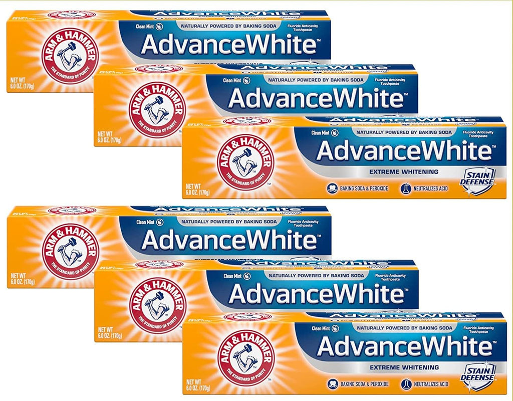 Arm & Hammer Advance White Extreme Whitening Toothpaste - 6 Oz (Pack of 6)