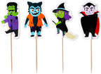 PME Halloween Cupcake Toppers - Spooky Characters (Set of 24)
