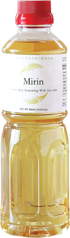 Kawashimaya Mirin Cooking Wine, Japanese Traditional Sweet Rice Seasoning, Made in Japan 16.9 fl oz (500ml)