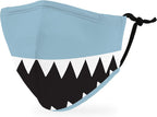 WEDDINGSTAR 3-Ply Kid's Washable Cloth Face Mask Reusable and Adjustable with Filter Pocket