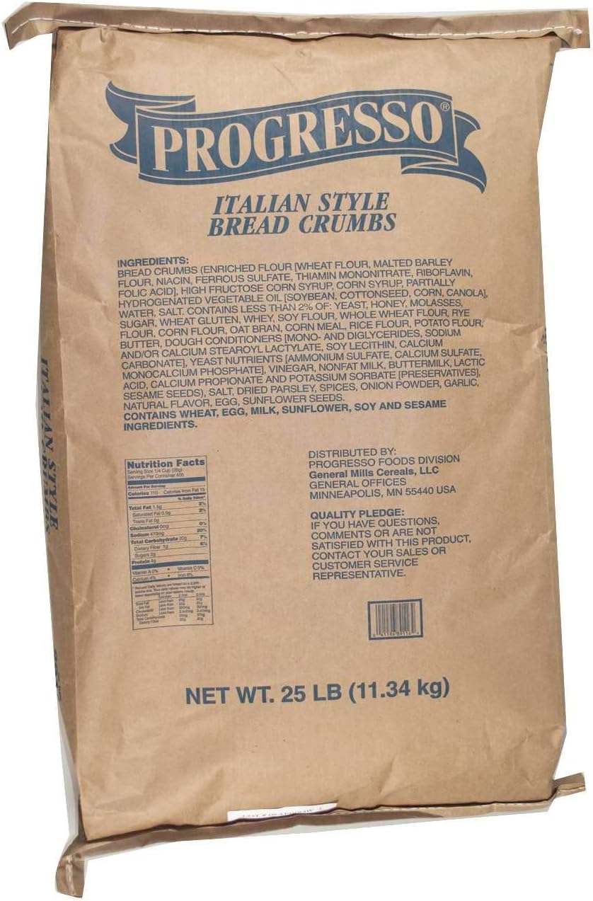 Progresso Italian Breadcrumbs, 25 Lbs Bag