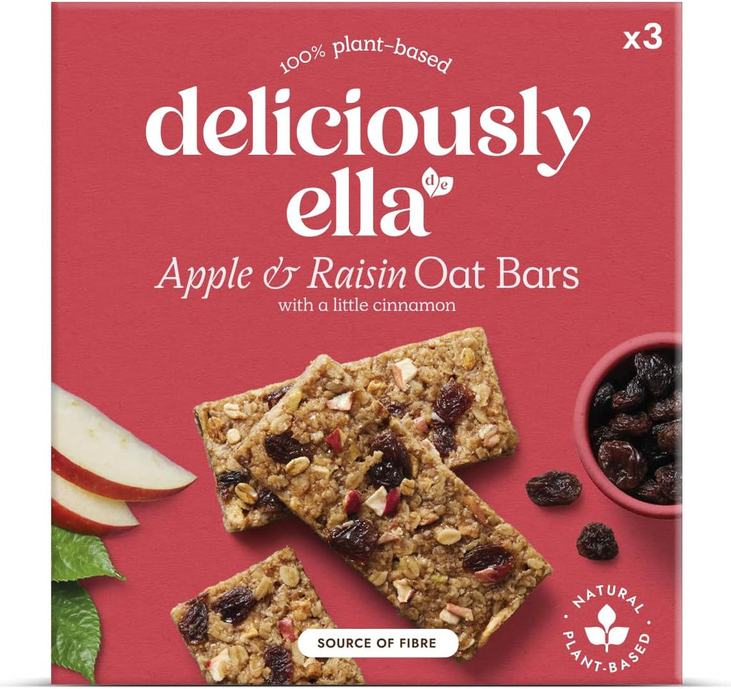 DELICIOUSLY ELLA Apple Raisin & Cinnamon Oat Bars Multipack, 3 CT