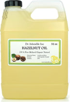 Dr Adorable - 32 oz - Hazelnut Oil - 100% Pure Natural Organic Cold Expeller Pressed