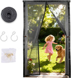 Magnetic Screen Door mesh, Door Screen Magnetic Closure Curtain, Heavy Duty, Works with Front, Sliding Doors, Keep Open Feature 36inch*82inch