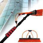 Solar Panel Cleaning Kit, 3.6-11M Photovoltaic Cleaner, 32cm Brush Head, 20M Water Hose, Adjustable Height, Multi-functional Cleaning Tool