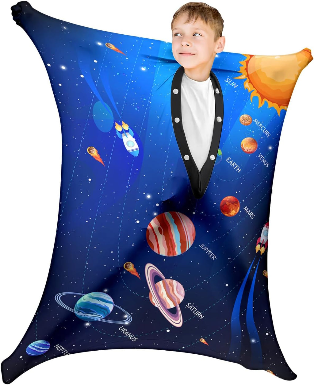 Sensory Sock Medium,6-9 Years,Space Full Body Sock Wrap for Autistic Children to Relieve Stress,Relaxing Sensory Compression Body Sack for Kids Sensory Processing Disorder