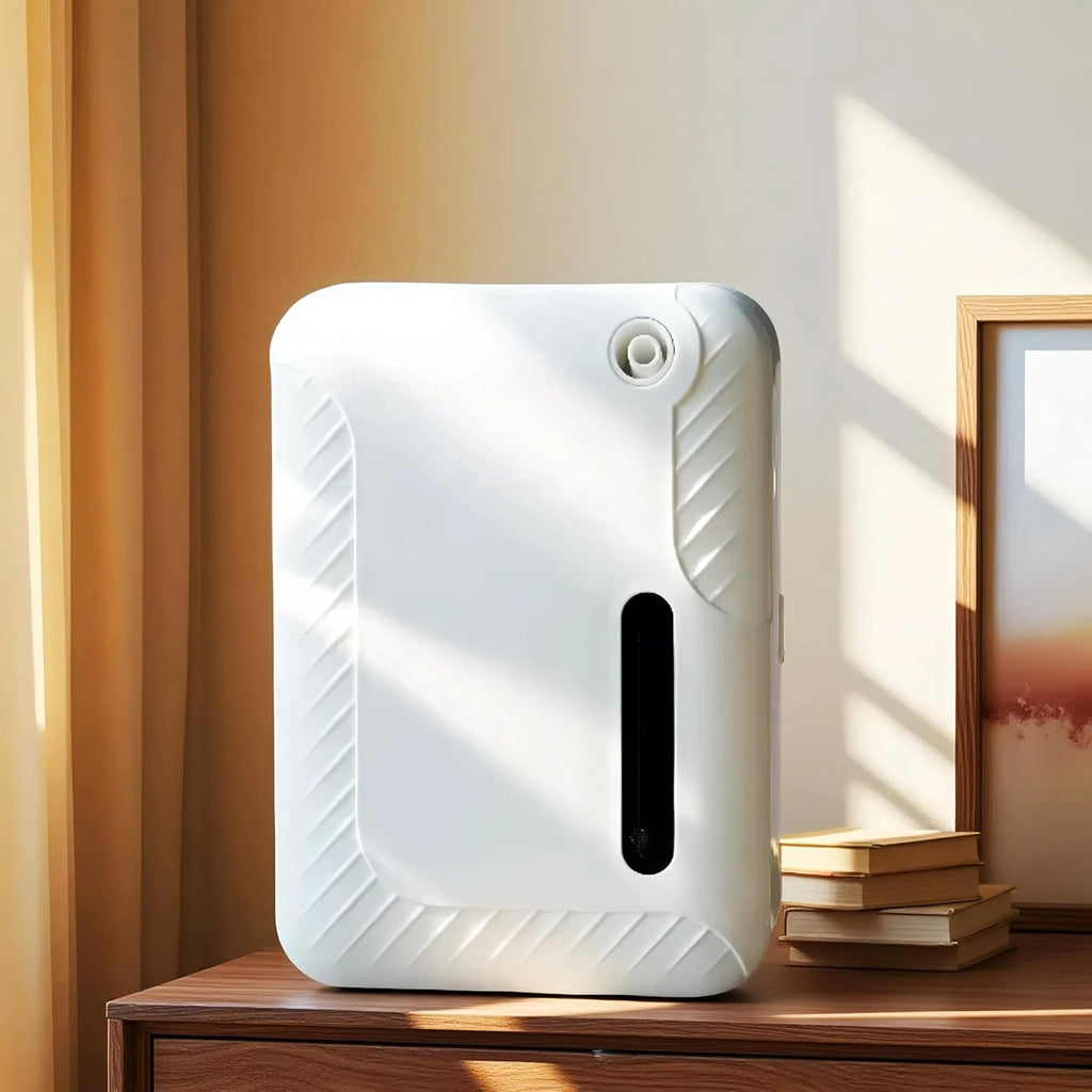LACIDOLL Smart Scent Air Machine for Home, Bluetooth Waterless Essential Oil Diffuser with Cold Air Tech 250ML, 1500 sq. ft Coverage Scent Diffuser for Large Room, Office, Spa, White