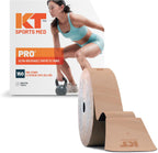 KT Tape, PRO Synthetic Elastic Kinesiology Athletic Tape, 150 Count, 10” Precut Strips
