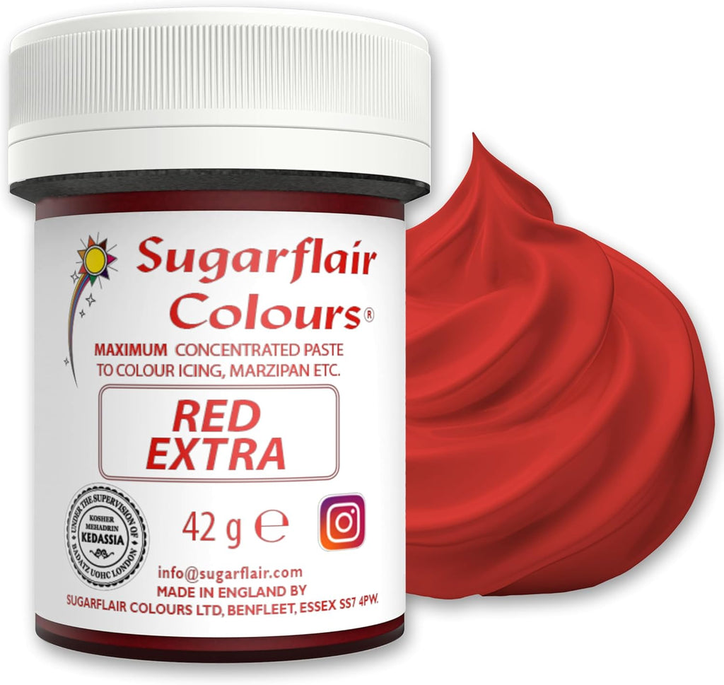 Sugarflair Maximum Concentrated Paste Edible Food Colouring 42g - Red Extra
