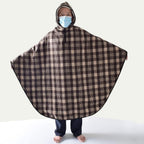 Wheelchair Blanket for Adults - Fleece-Lined Winter Poncho Cape Coat with Hood, Warm Wheelchair Clothing for Women and Men