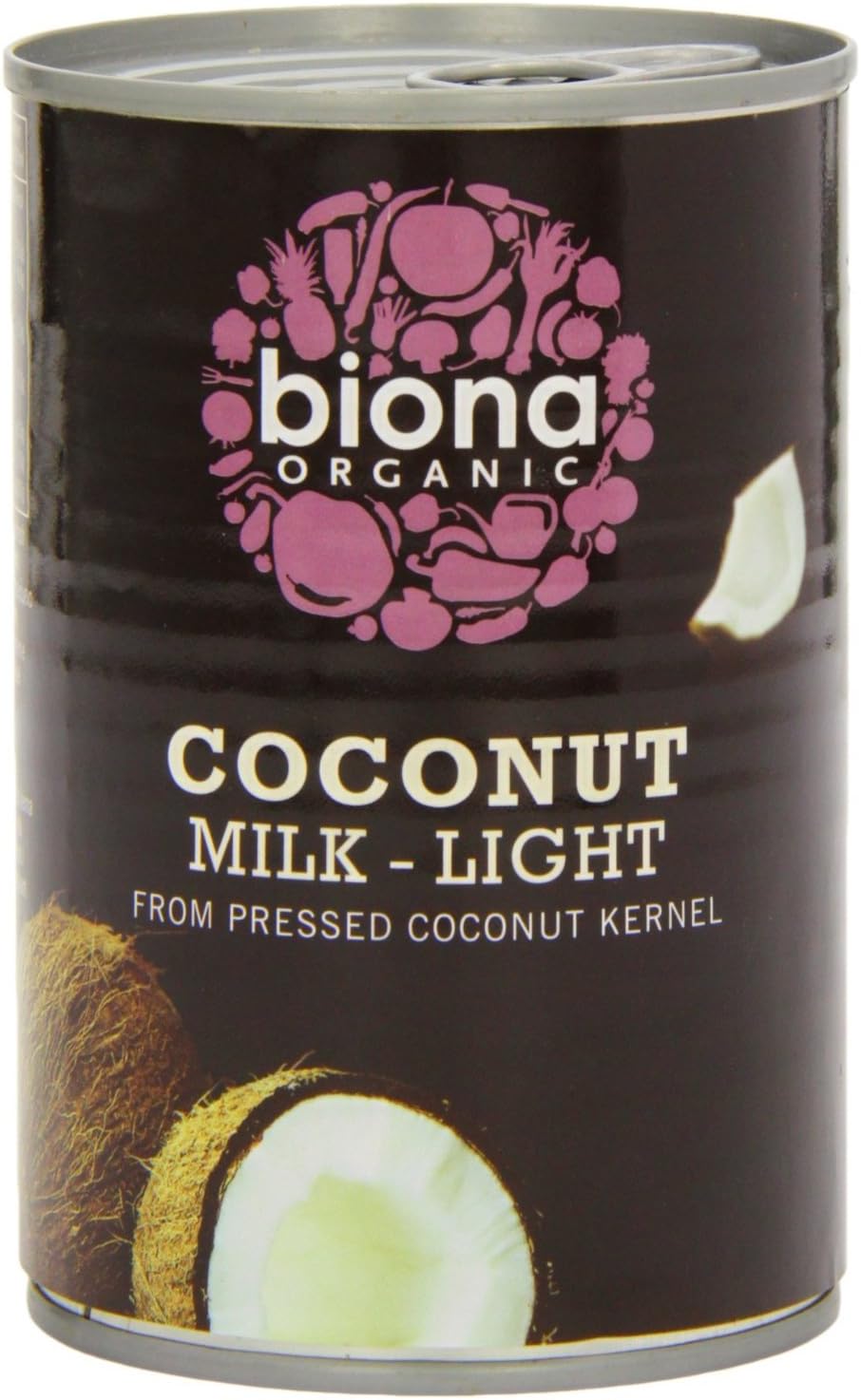 Biona Coconut Milk - Light 9% fat Organic 400ml-4 Pack