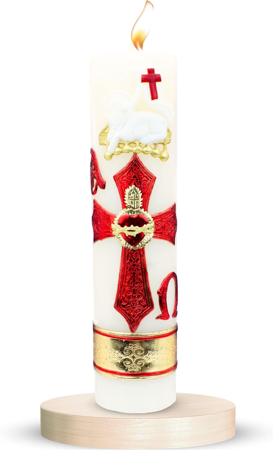 Cirios religiosos catolicos Grandes - Cirio Pascual catolico - sirios católicos Grandes - Saint Candles Prayer Candles - Our Lady of Guadalupe Religious Candle - Catholic Candle Pascuales