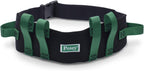 Posey 6537Q Transfer Belt, Black with Green Economy Model – Extra-Wide Soft Nylon – Washable Walking Belt & Gait Transfer Belt – Medical Supplies for Nurses, Therapists & Home Care Caregivers (6537Q)