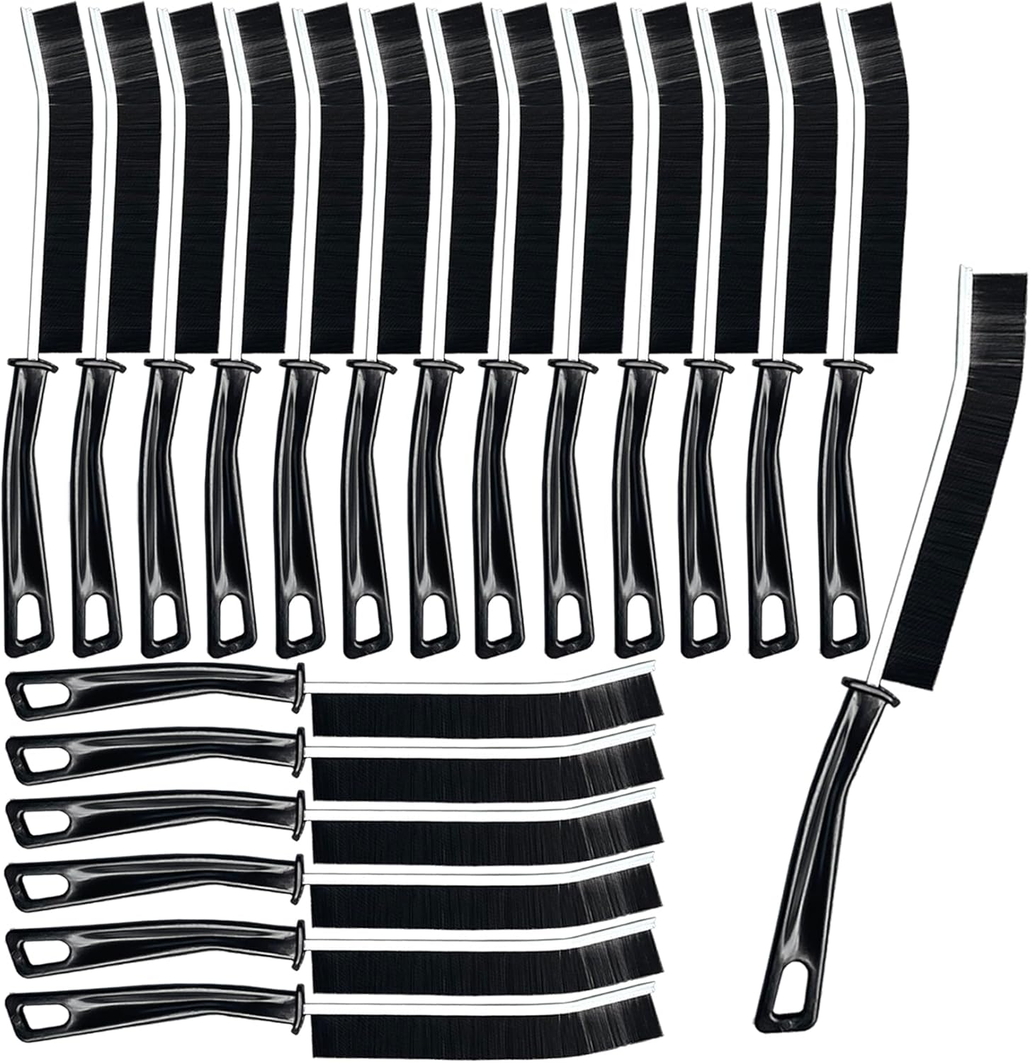 20 Pcs Crevice Cleaning Brush, Bathroom Gap Brush, Grout Cleaner Brush Hard Bristle Crevice Cleaning Brush,Clean The Dead Corners of Bathroom Kitchen Tiles