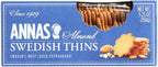 Anna's Almond Thins Swedish Cookies 5.25 Oz (Pack of 12)