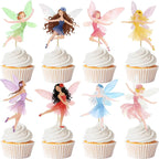48psc Fairy Cupcake Toppers for Fairy Birthday Party Decorations,Fairy Party Decorations,Fairy Birthday Party Decorations