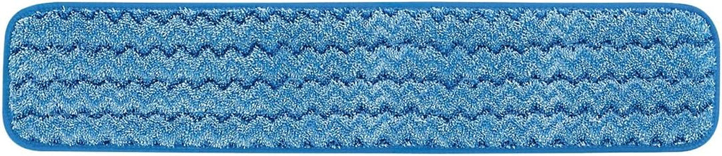 Rubbermaid Commercial Products HYGEN Microfiber Wet Mop Head Pad, 24 inch, Blue, for Janitorial/Professional Cleaners and Heavy-Duty Industrial Floor Cleaning/Mopping/Scrubbing